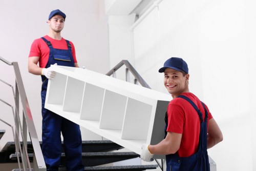 Contemporary office storage arrangement in Queenspark for secure business organization