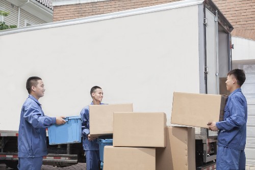 Furniture being loaded during a Queenspark house move